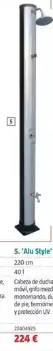 Bauhaus Duchas 'alu style' oferta