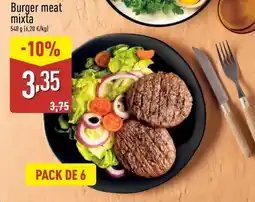 ALDI Burger meat mixta oferta