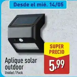 ALDI Aplique solar solar oferta