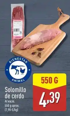 ALDI Solomillo de cerdo oferta