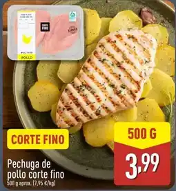 ALDI Pechuga de pollo corte fino oferta