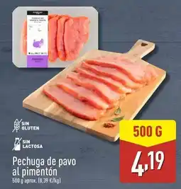 ALDI Pechuga de pavo al pimenton oferta