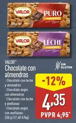 ALDI Valor - chocolate con almendras oferta