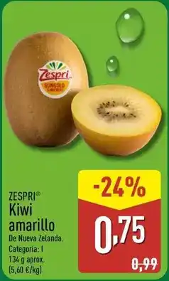 ALDI Zespri - kiwi amarillo oferta