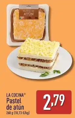 ALDI La cocina - pastel de atun oferta
