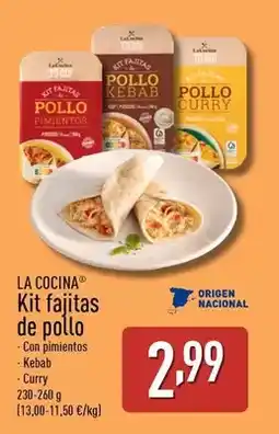 ALDI La cocina - kit fajitas de pollo oferta