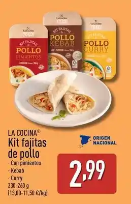 ALDI La cocina - kit fajitas de pollo oferta