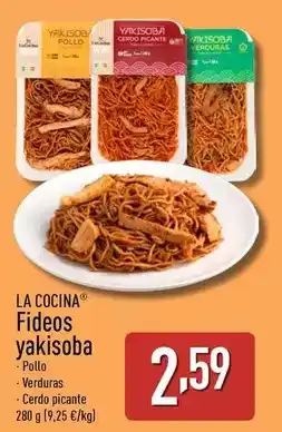 ALDI La cocina - fideos yakisoba oferta