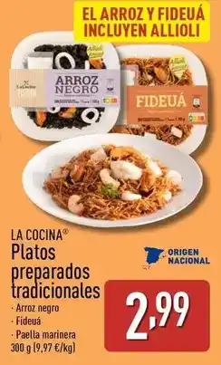 ALDI La cocina - platos preparados tradicionales oferta