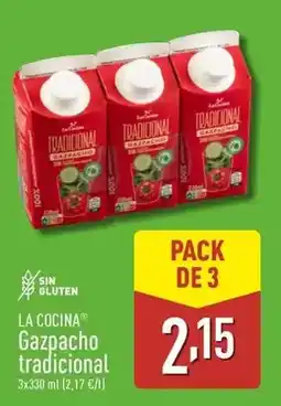 ALDI La cocina - gazpacho tradicional oferta