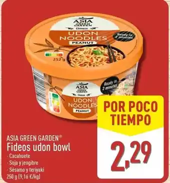 ALDI Asia green garden - fideos udon bowl oferta