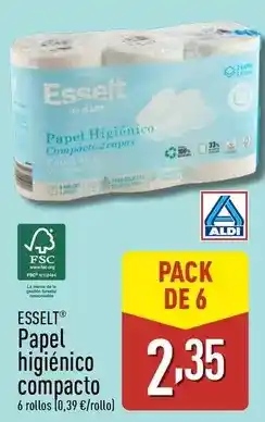 ALDI Esselt - papel higienico compacto oferta
