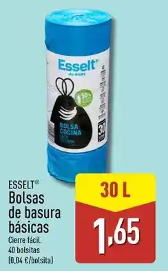 ALDI Esselt - bolsas de basura basicas oferta