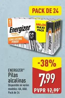 ALDI Energizer - pilas alcalinas oferta