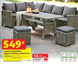 Alcampo Montreal - conjunto rinconera modelo montreal oferta