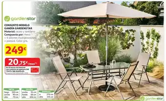 Alcampo Gardenstar - conjunto modelo gamida oferta