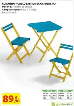 Alcampo Gardenstar - conjunto modelo sabina fsc oferta