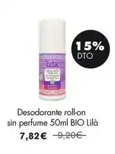 NaturaSí Desodorante roll-on sin perfume 50ml bio lila oferta