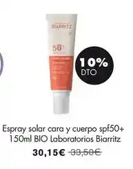 NaturaSí Laboratorios biarritz - espray cara y cuerpo spf50+ oferta