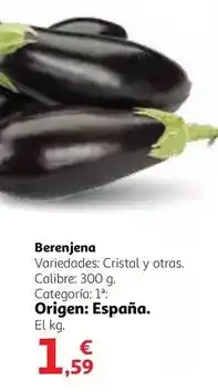 Alcampo Cristal - berenjena oferta