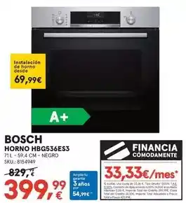 Worten Bosch - horno hbg536es3 oferta