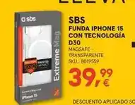 Worten Sbs - funda iphone 15 con tecnología d30 oferta