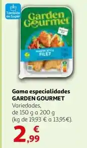 Alcampo Garden gourmet - gama especialidades oferta