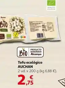 Alcampo Auchan - tofu ecologico oferta