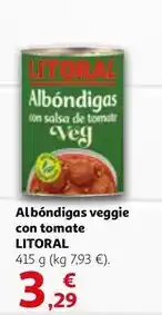 Alcampo Litoral - albóndigas veggie con salsa de tomate oferta
