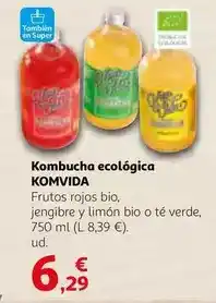 Alcampo Komvida - kombucha ecologica oferta