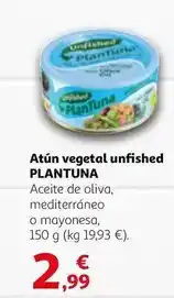 Alcampo Atun vegetal unfished oferta