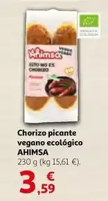 Alcampo Chorizo picante vegano ecológico oferta
