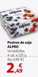 Alcampo Alpro - postres de soja oferta