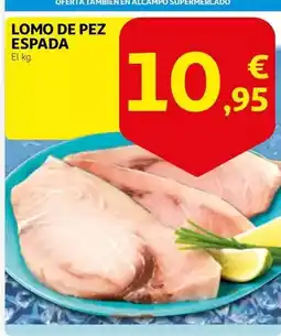 Alcampo Lomo de pez espada oferta