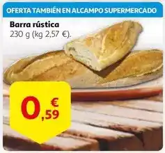 Alcampo Alcampo - barra rustica oferta
