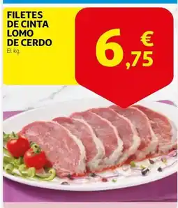 Alcampo Filetes de cinta lomo de cerdo oferta