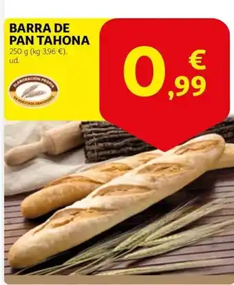 Alcampo Obrador - barra de pan tahona oferta