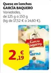 Alcampo García baquero - queso en lonchas oferta