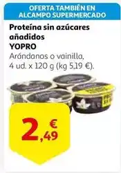 Alcampo Yopro - proteína sin azúcares añadidos oferta