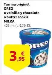 Alcampo Milka - tarrina original o vainilla y chocolate o butter cookie oferta