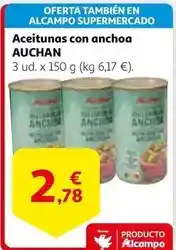 Alcampo Auchan - aceitunas con anchoa oferta