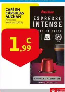 Alcampo Auchan - café en cápsulas oferta