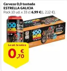Alcampo Estrella galicia - cerveza 0,0 tostada oferta