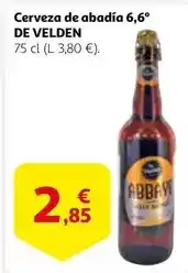 Alcampo Cerveza de abadia 6,6° oferta