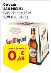 Alcampo San miguel - cerveza oferta