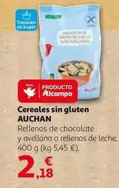 Alcampo Auchan - cereales sin gluten oferta