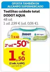 Alcampo Dodot - toallitas cuidado total oferta