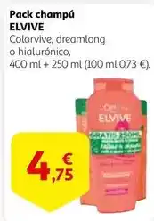 Alcampo Elvive - pack champú oferta
