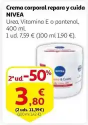 Alcampo Nivea - crema corporal repara y cuida oferta