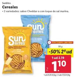 Lidl Sunbites - cereales oferta